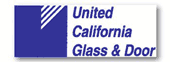 logo for United California Glass & Door