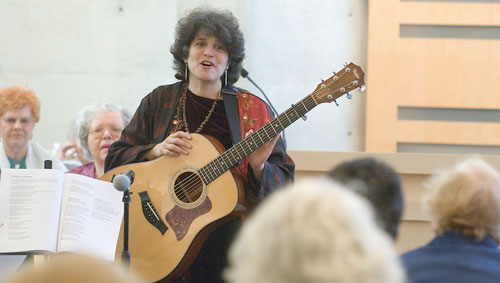 music in the synagogue at the dedication ceremony