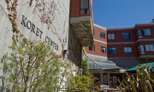 Entrance to the Koret Center